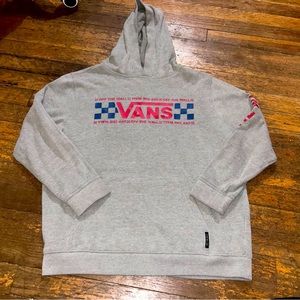 Vans off the wall boys large gray hoodie